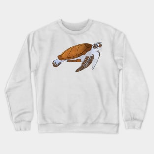 Sea Turtle Watercolor Illustration Crewneck Sweatshirt